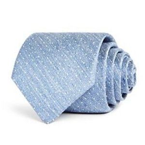 Ledbury Silk Denton Dot Blue Tie